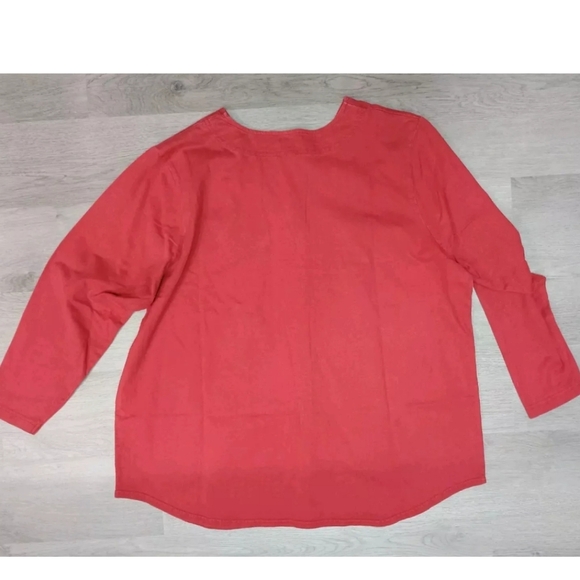 Vintage Mickey Unlimited Woman Red Baseball Superstar Long Sleeve T Size 2x - Picture 6 of 7